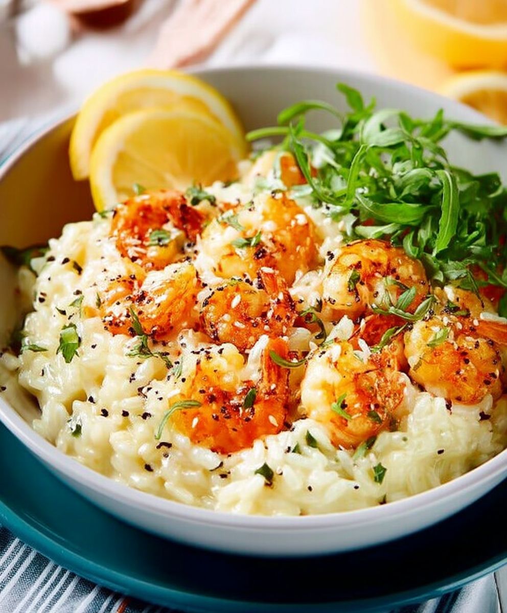 Risotto crevettes facile