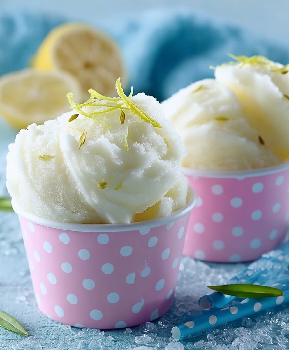 Sorbet citron maison