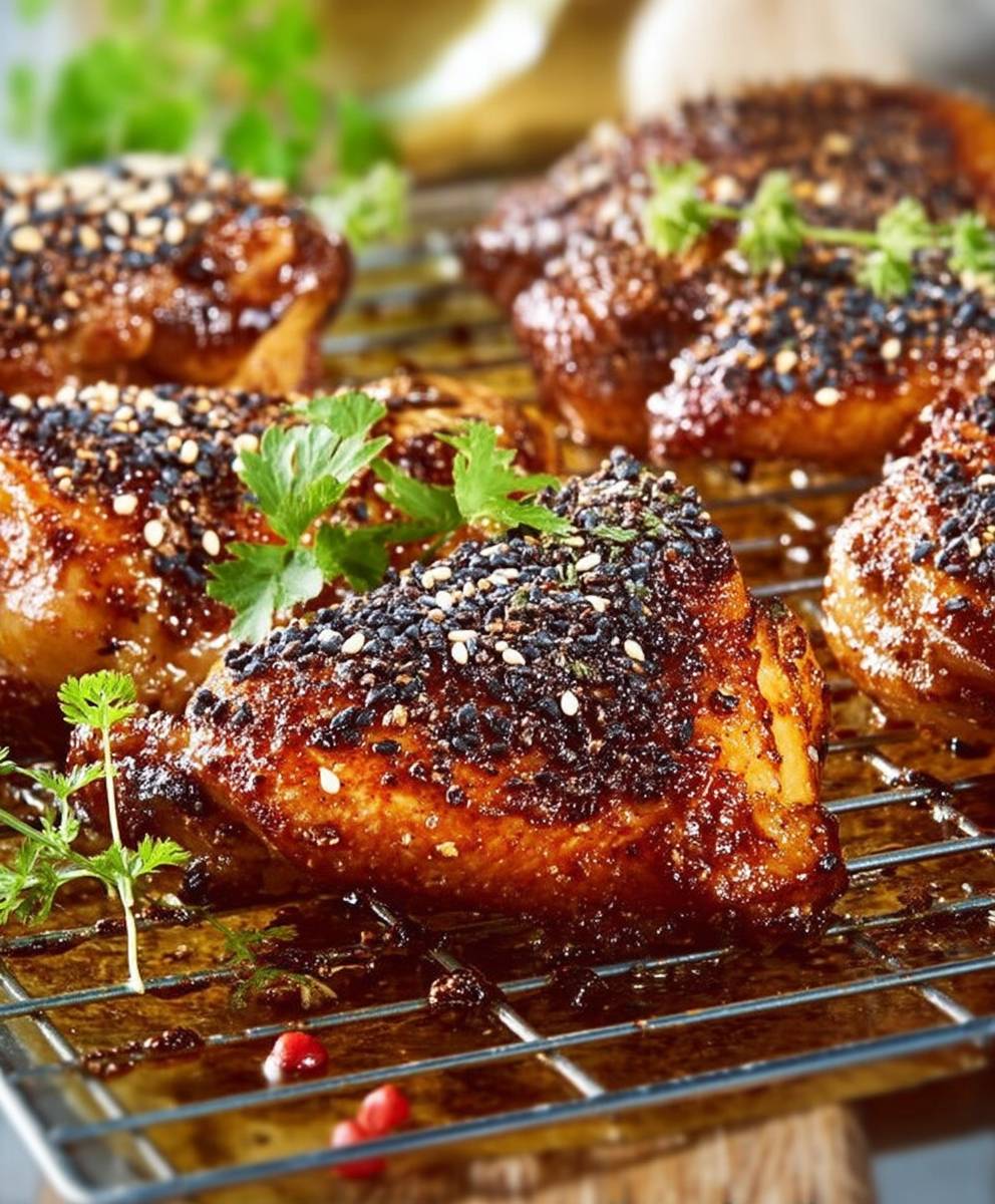 Poulet mariné épices soja