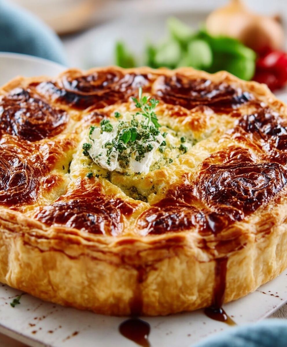 Tourte au chèvre facile