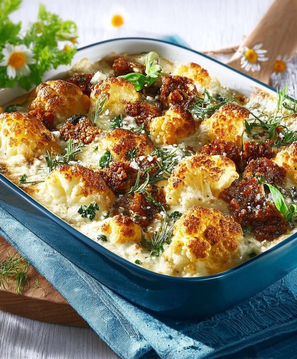 Gratin chou fleur facile