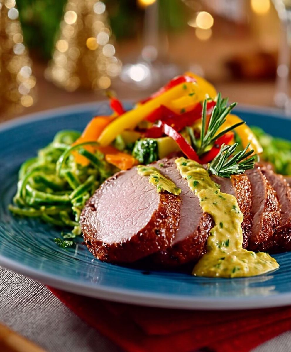 Filet mignon à la moutarde