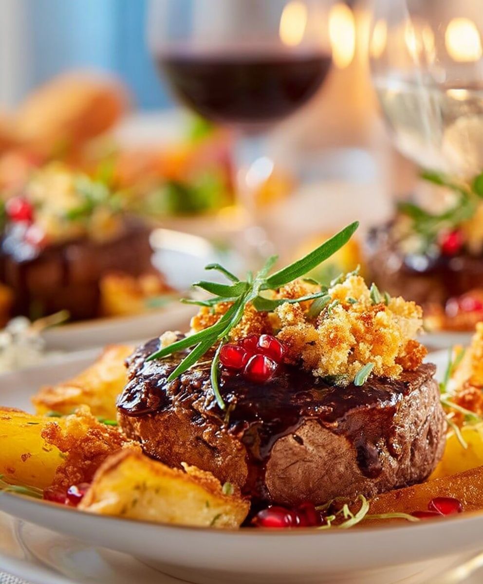 Tournedos en crumble