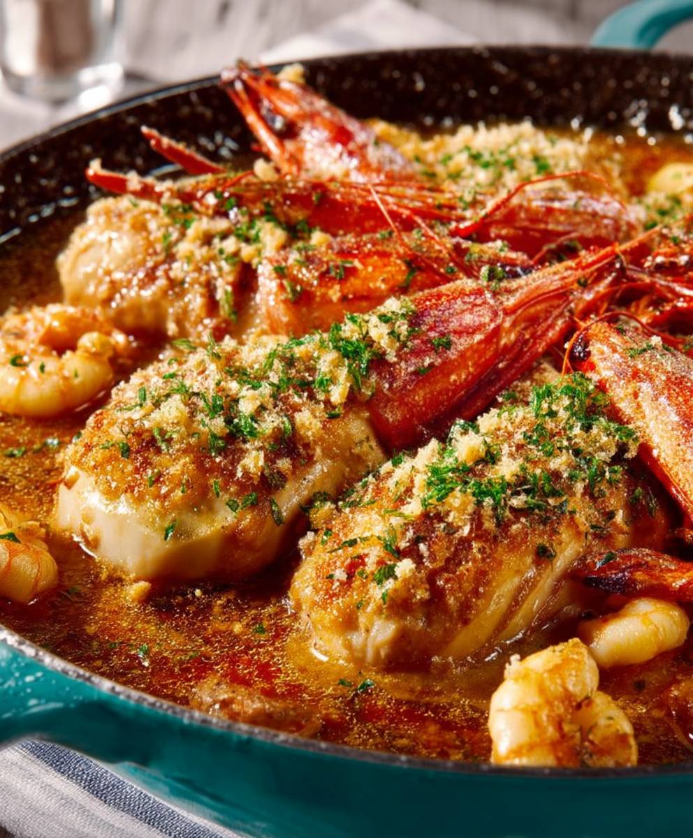 Poulet langoustines