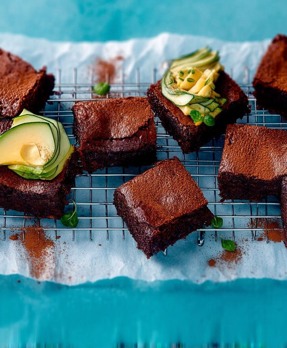 Brownie avocat courgette facile