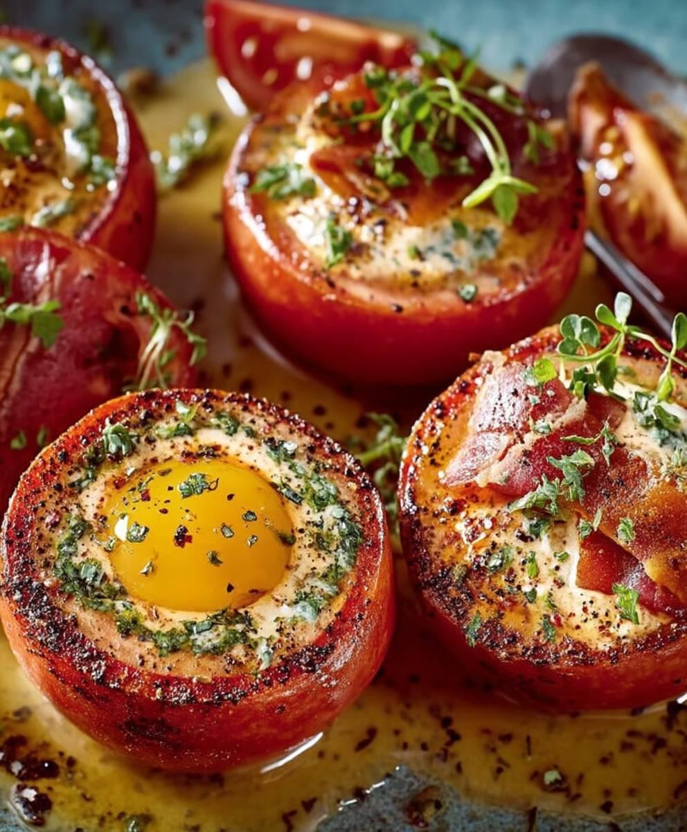 Tomates farcies poulette