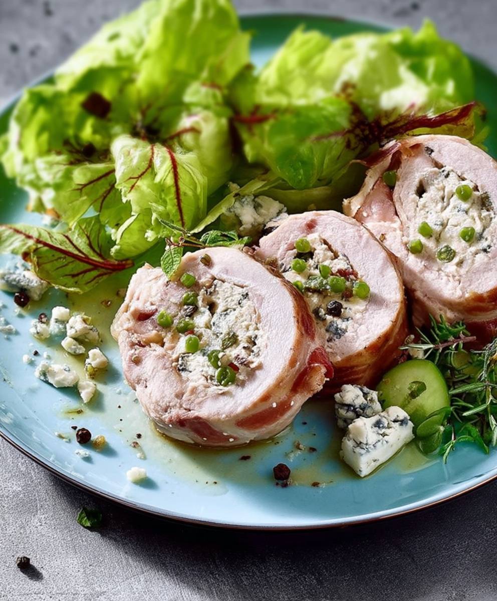 Lapin farci roquefort