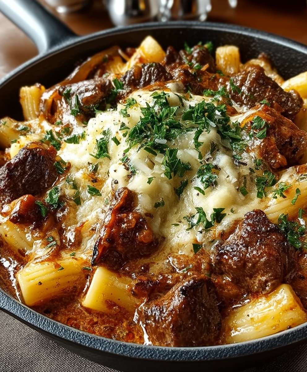 Boeuf Stroganoff à l'oignon français