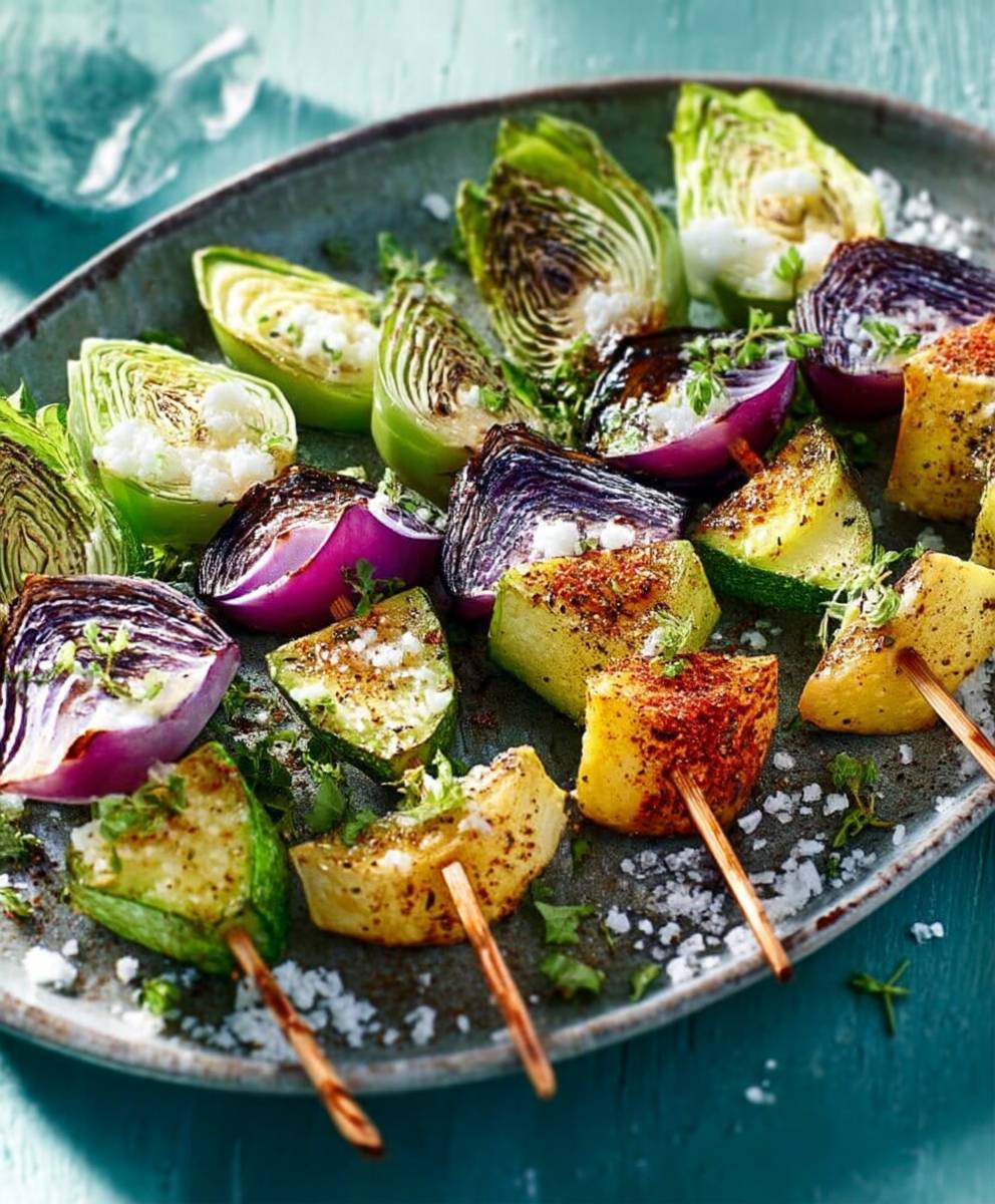 Brochettes de légumes faciles