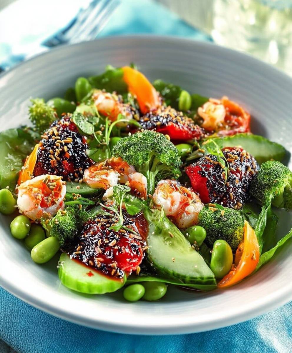 Salade saveurs terre mer