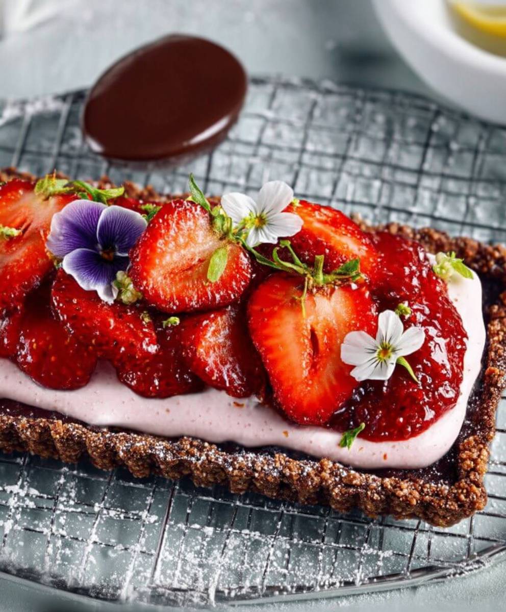 Tarte choco fraises