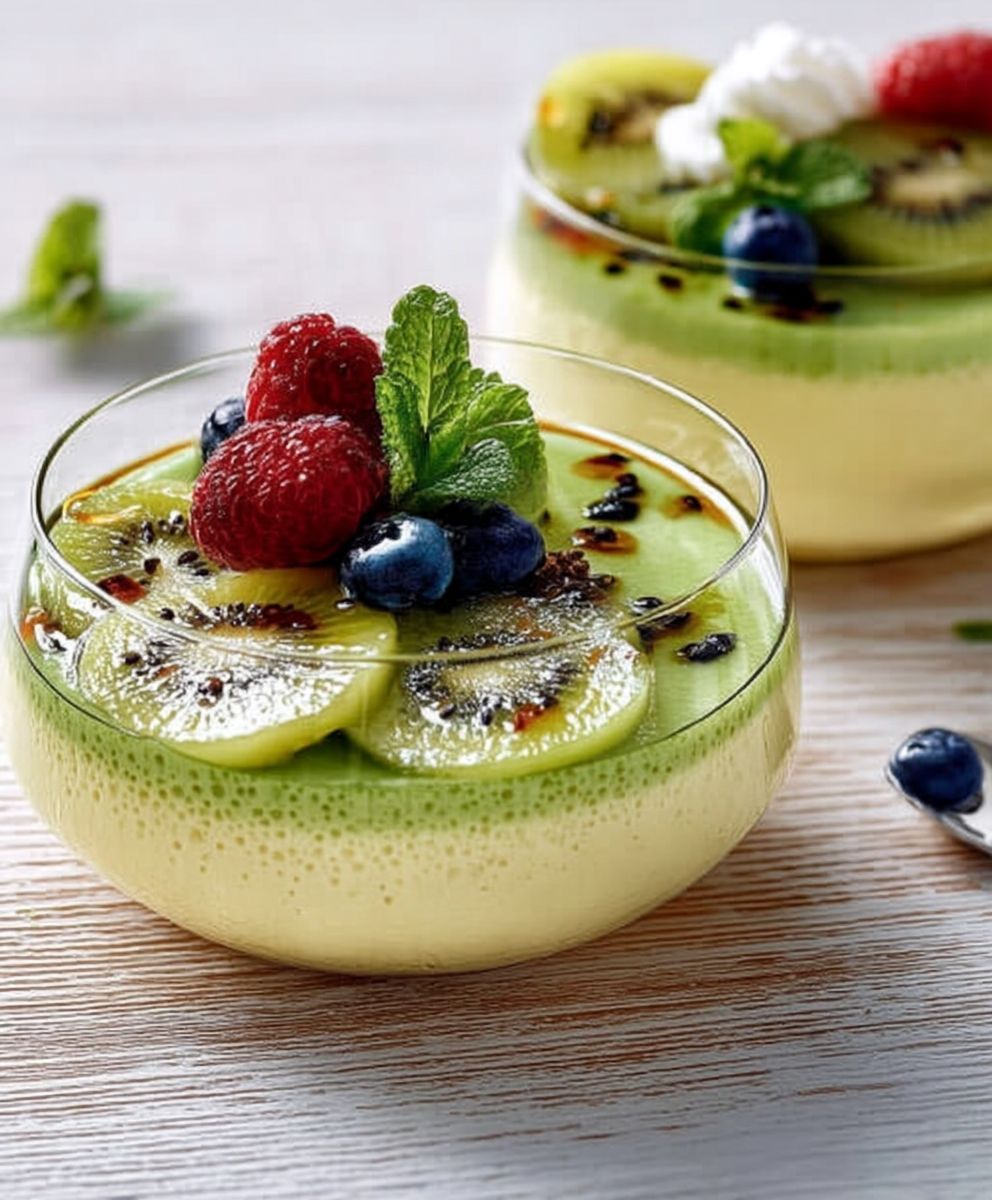 Mousse aux kiwis