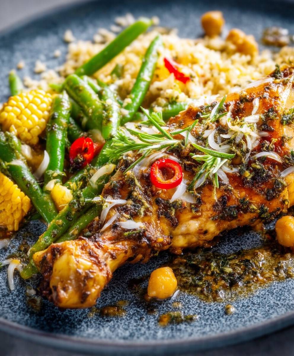 Cuisse de dinde marinée