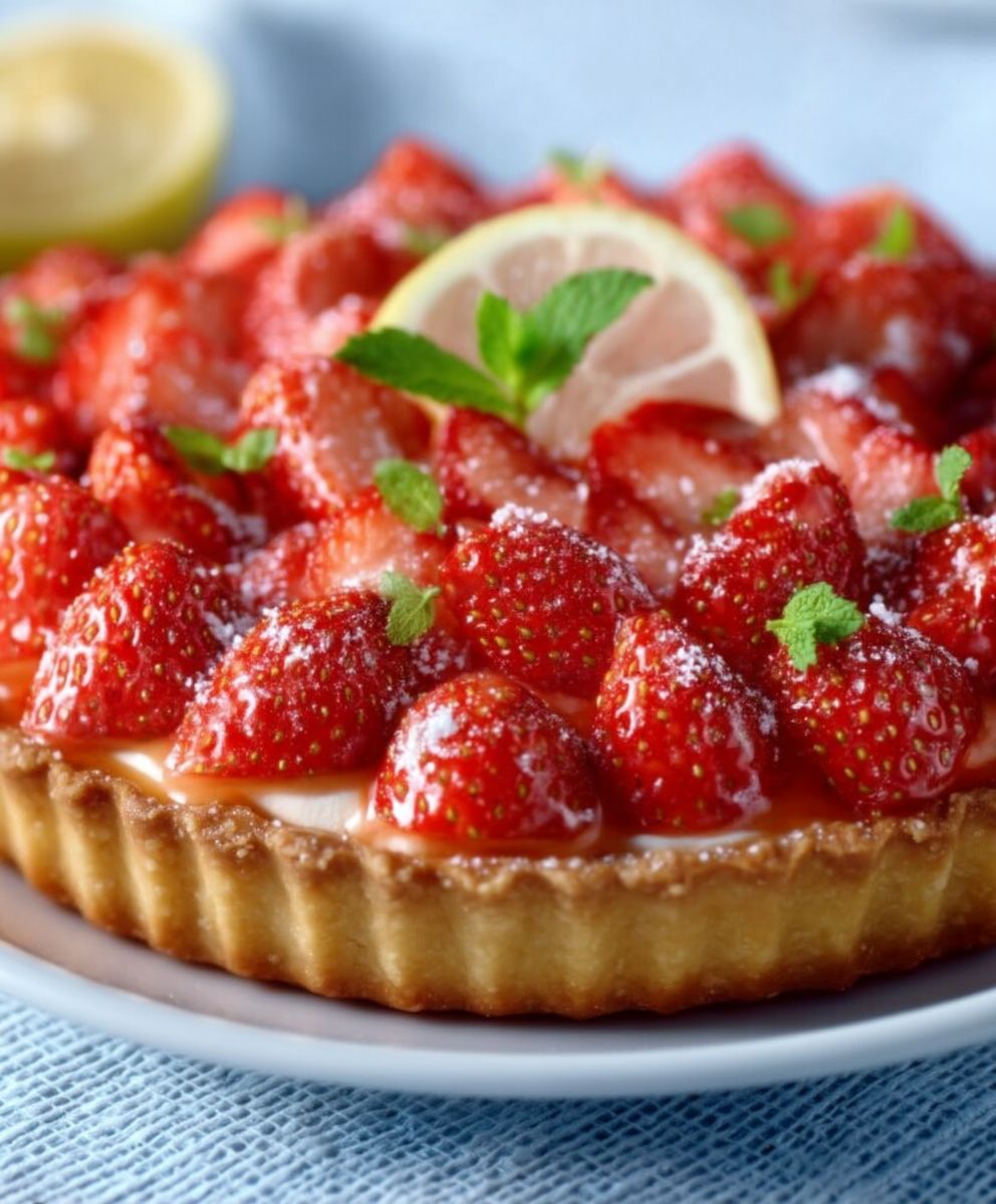 Tarte crème citronnée