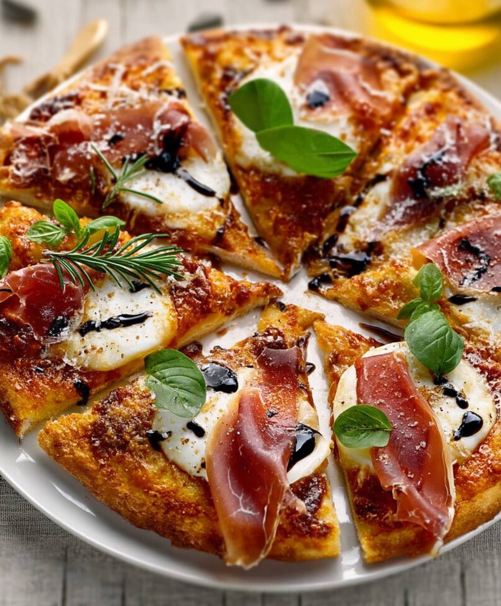 Pizza coppa mozzarella