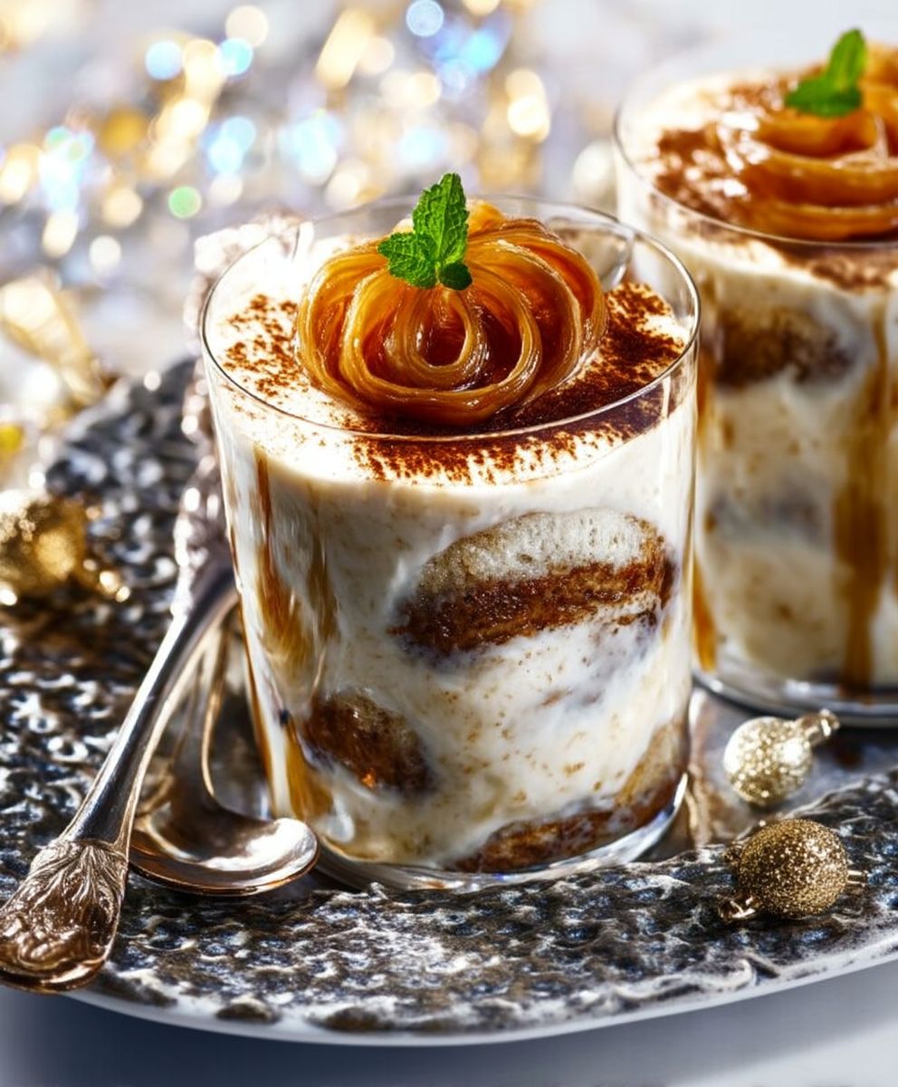 Tiramisu déstructuré marrons