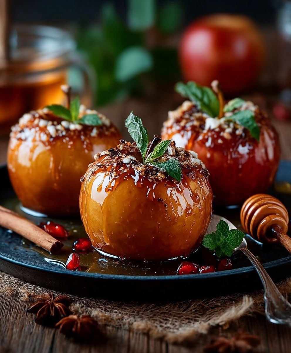 Pommes au four caramel