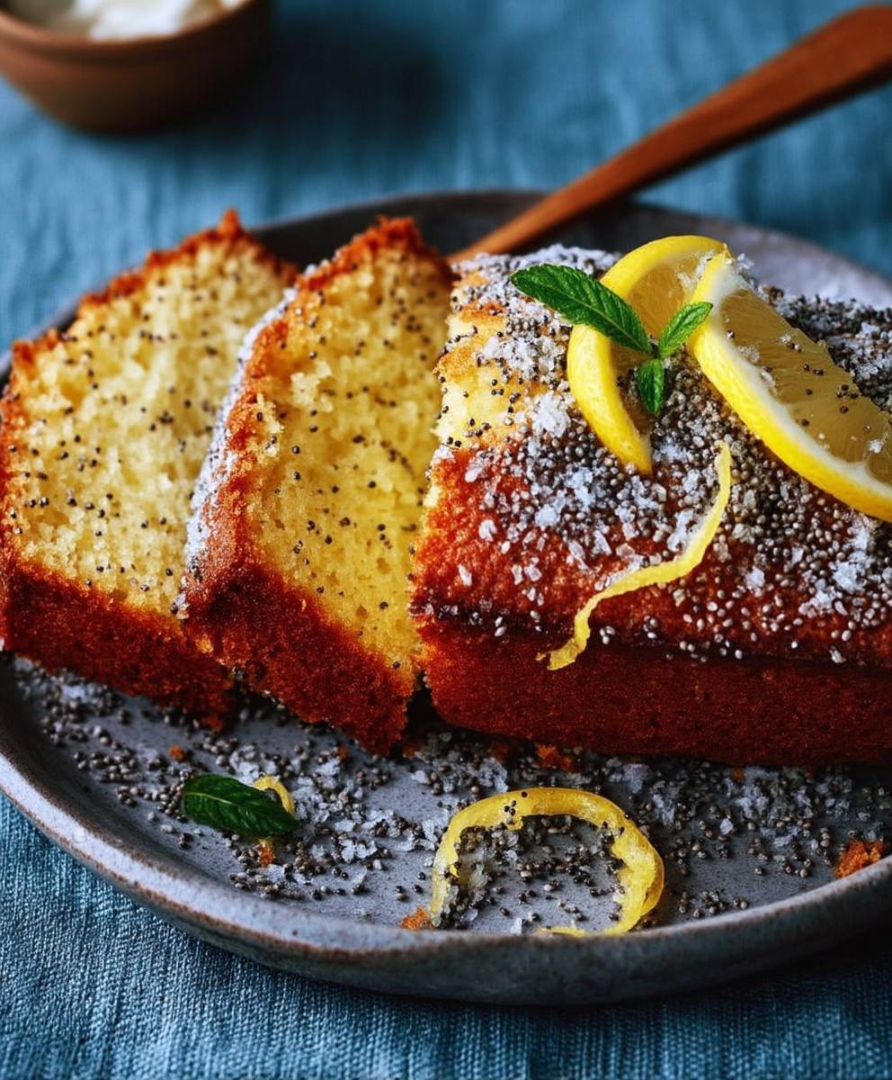 Gateau citron pavot