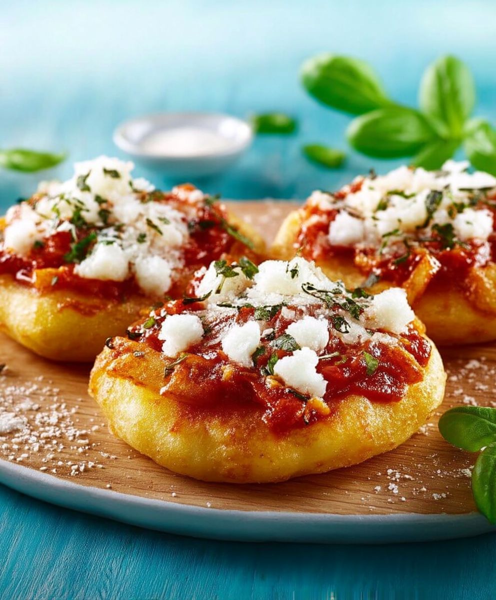Pizzettas frites maison