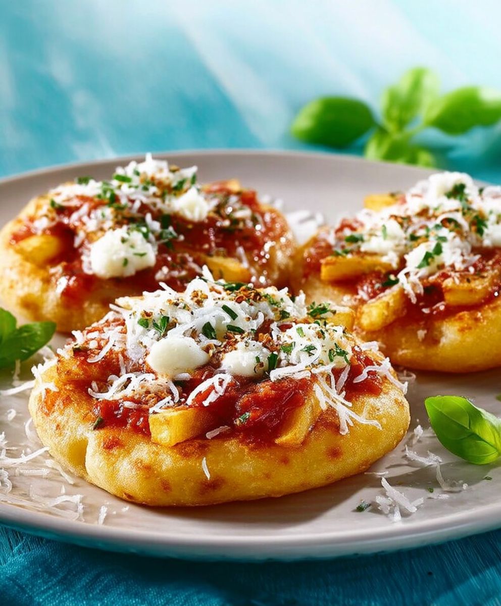 Pizzettas frites maison