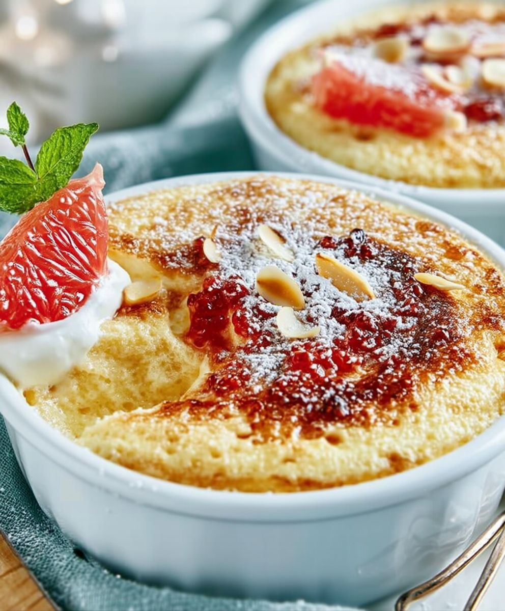 Gratin soufflé pamplemousse