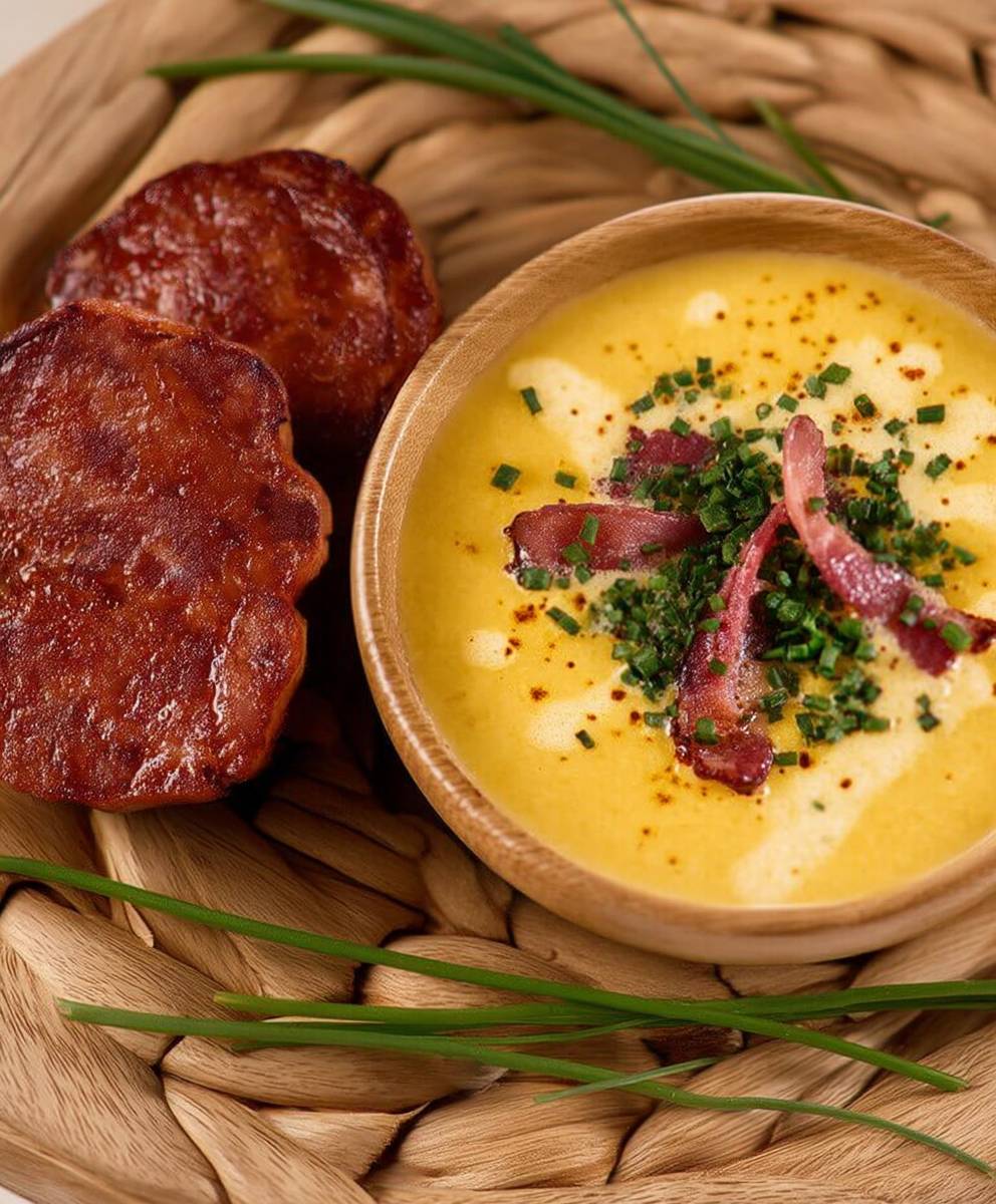Soupe maïs doux bacon