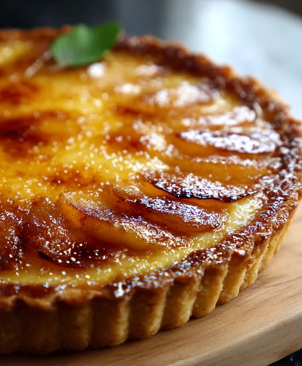 Tarte Aux Pommes Crème Brûlée