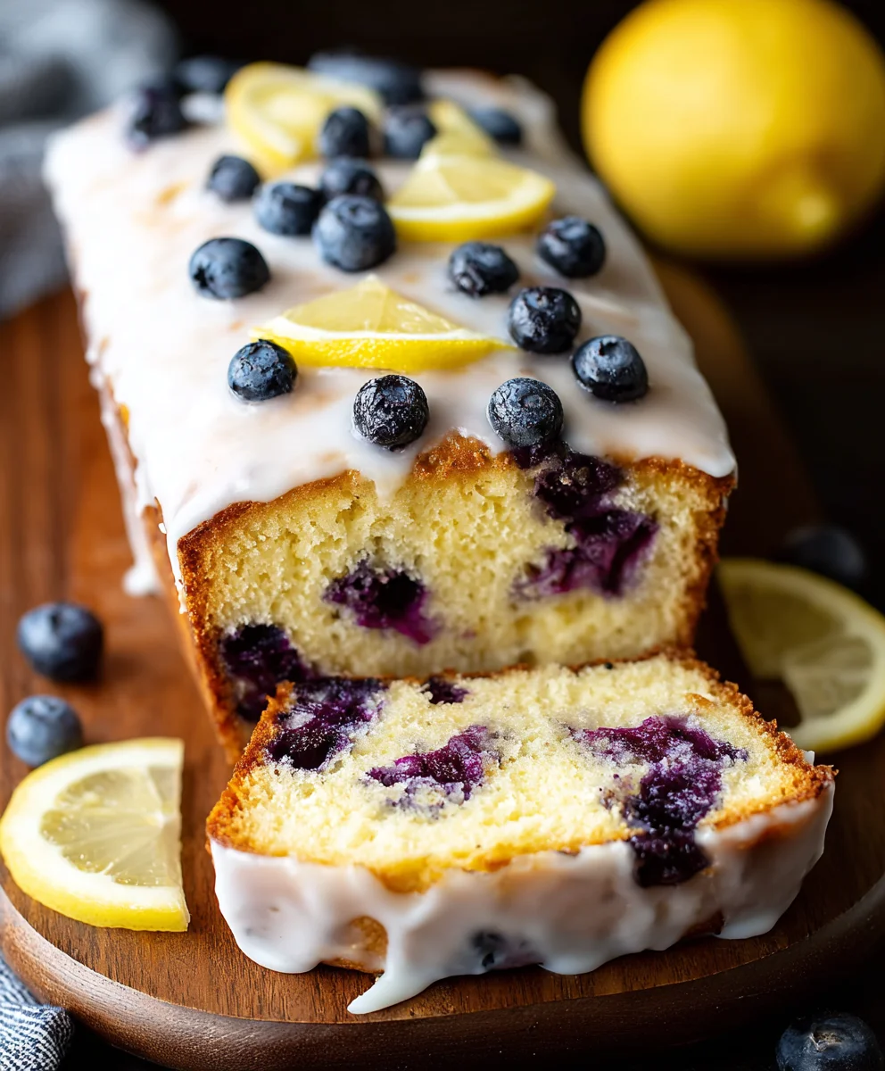 Recette de Pain au Yogourt, Citron & Myrtilles Moelleux