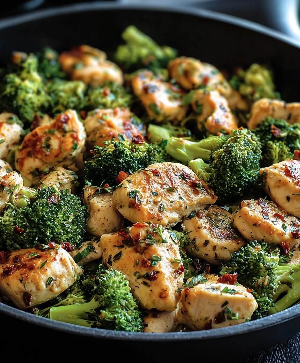 Recette Irrésistible Poêlée Poulet Brocoli Faible en Glucides