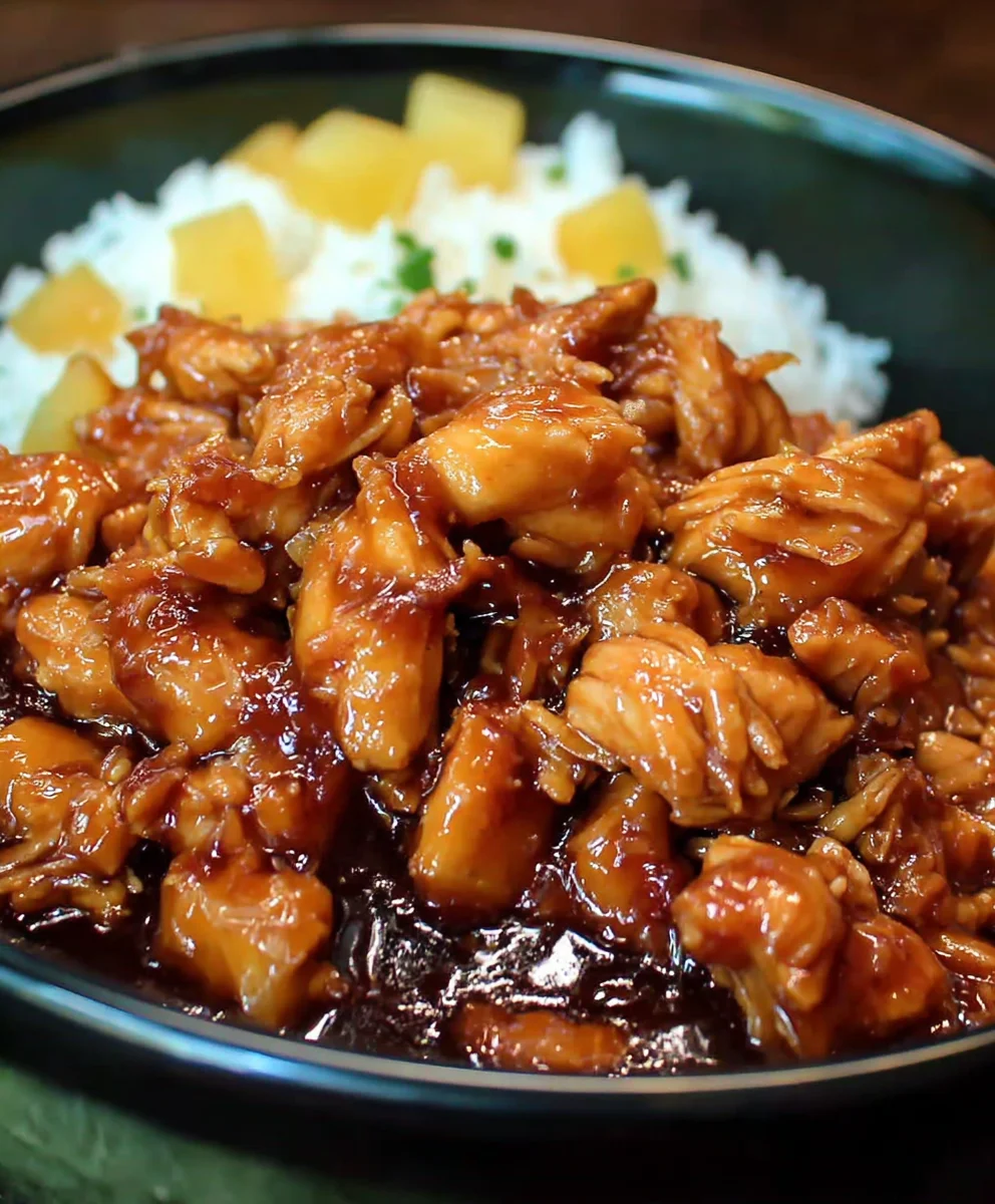 Poulet Hawaïen Sucré à la Mijoteuse : Facile & Savoureux !