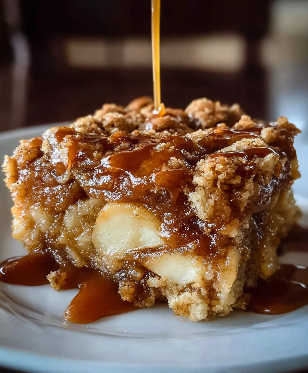 Gâteau pommes caramel rapide irrésistible pour l'automne