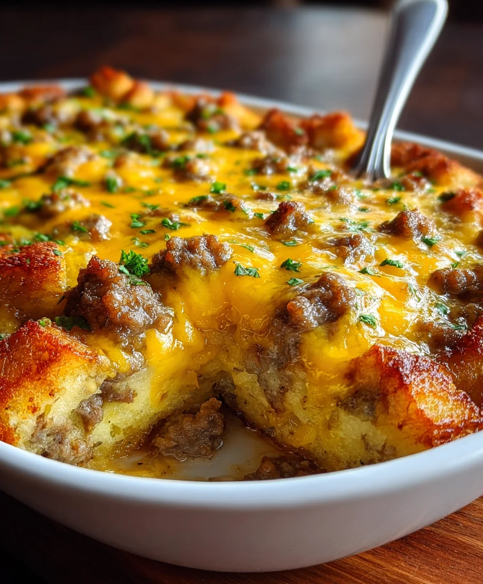 Gratin Facile Saucisse de Bœuf pour Petit-Déjeuner