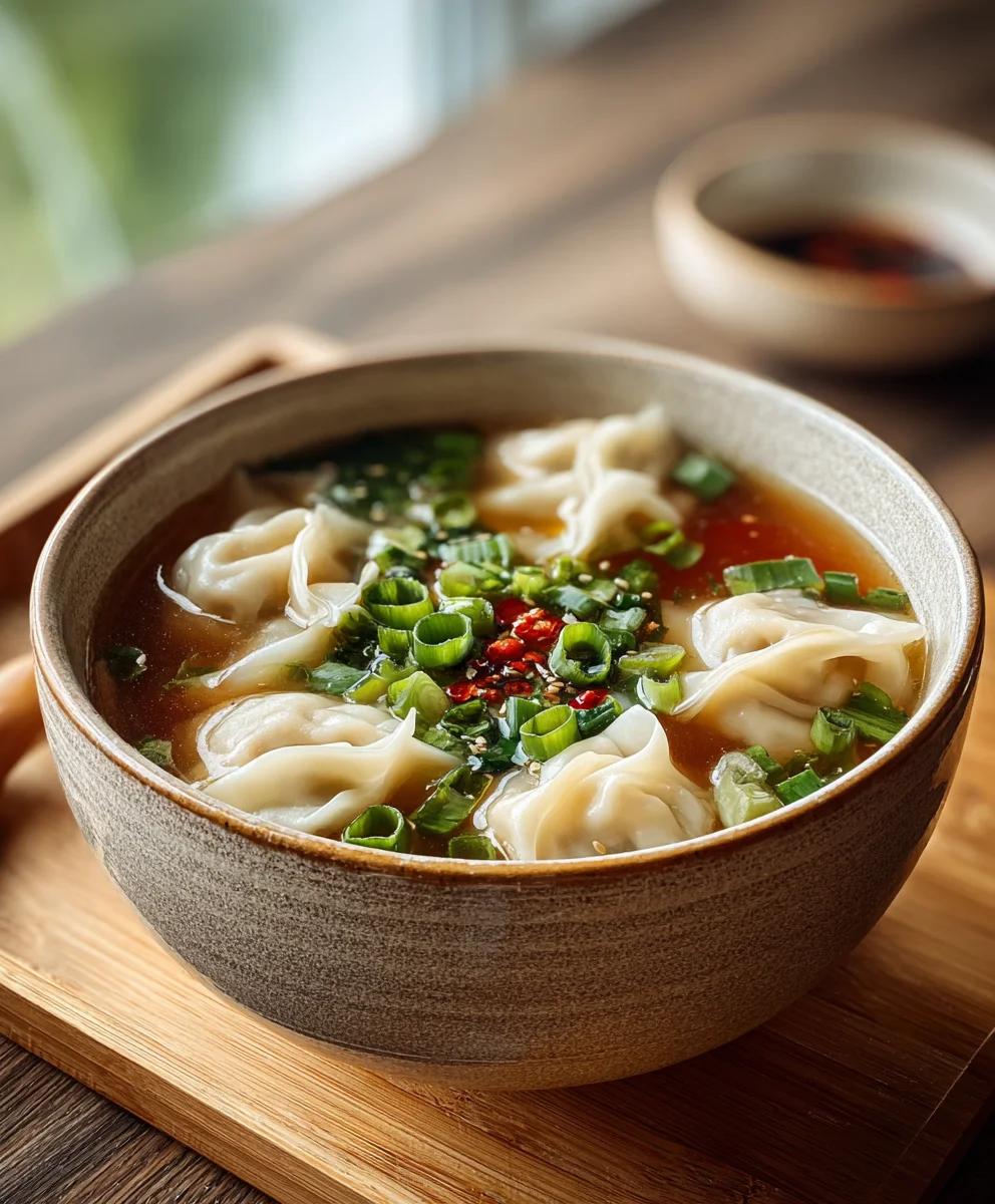 Soupe Wonton Maison au Bœuf: Recette Facile & Délicieuse