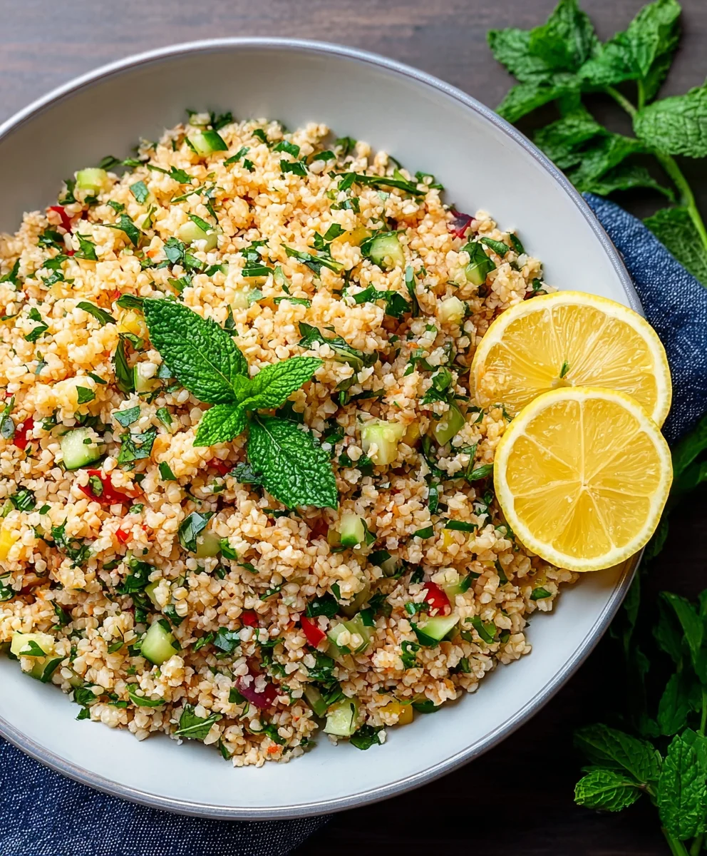 Salade Boulgour Citron Herbes : Boost d'Énergie Fraîche
