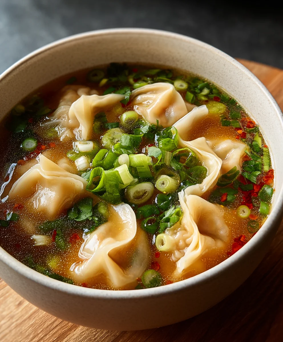 Soupe Wonton Maison au Bœuf: Recette Facile & Délicieuse