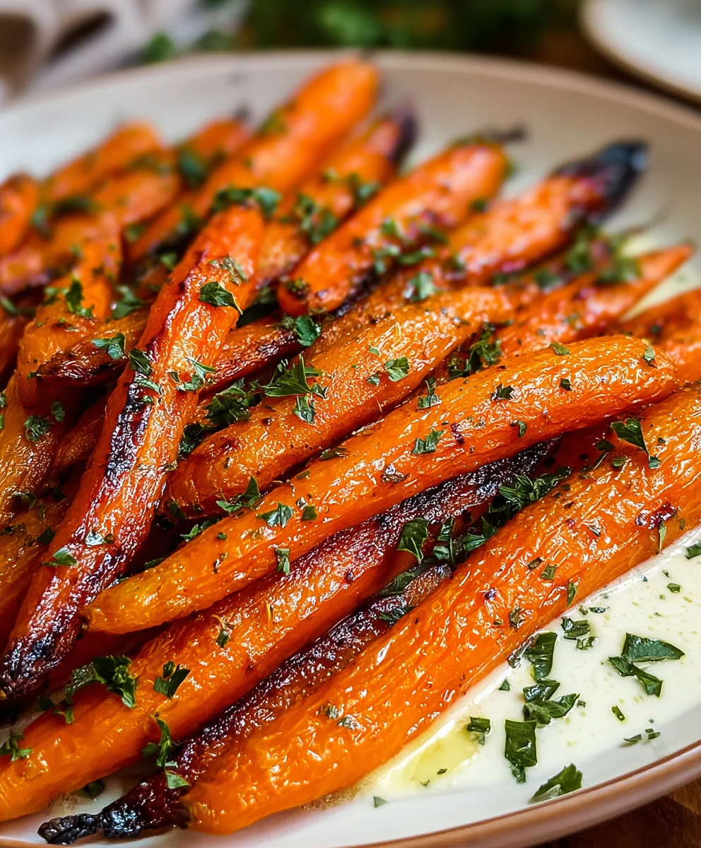 Carottes Rôties au Ranch Faciles : Accompagnement Délicieux