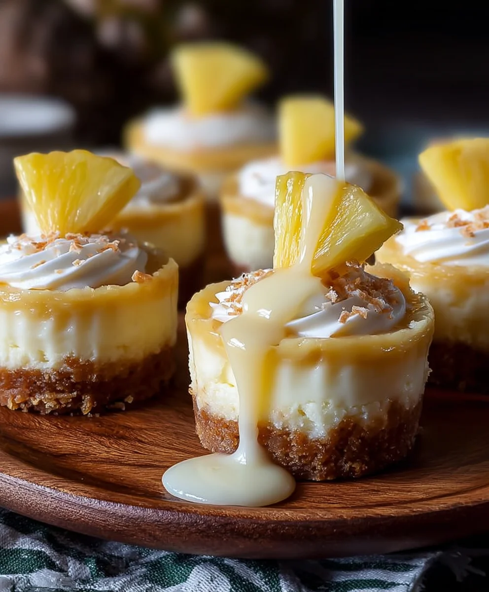 Mini Cheesecakes Irrésistibles Ananas & Lait de Coco