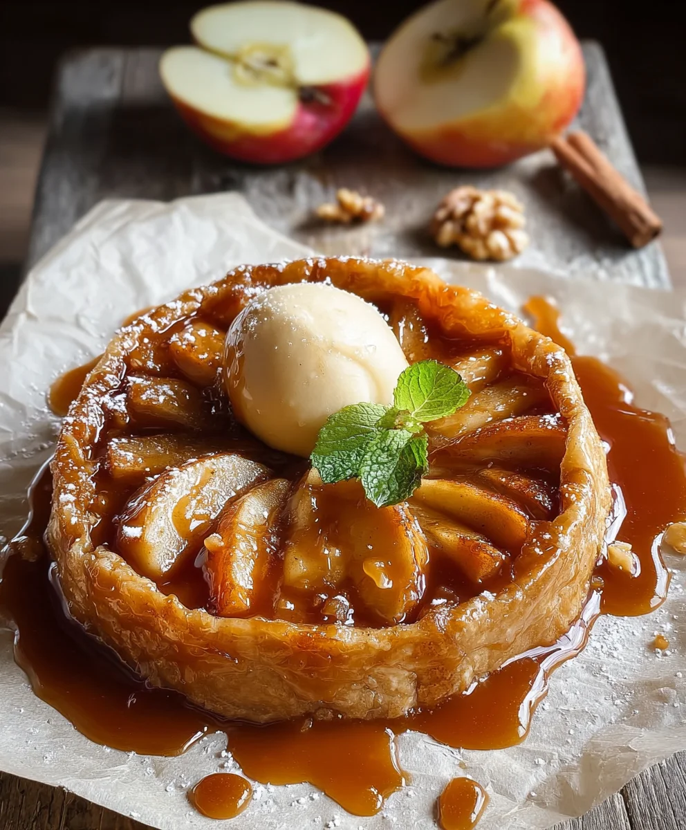 Galette Pomme Caramel Zéro Alcool: Douceur Automnale