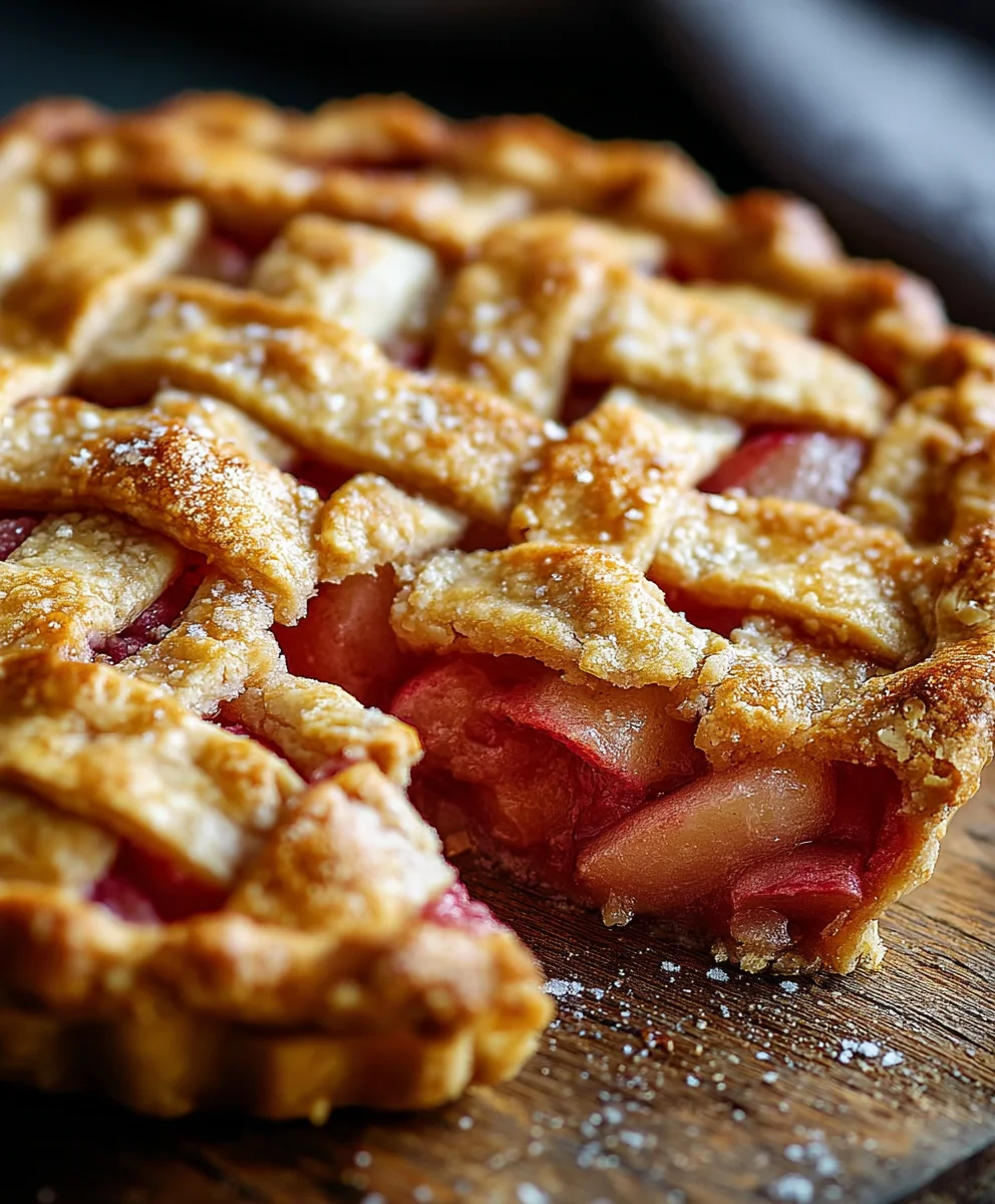 Recette Irrésistible de Tarte à la Rhubarbe à l'Ancienne