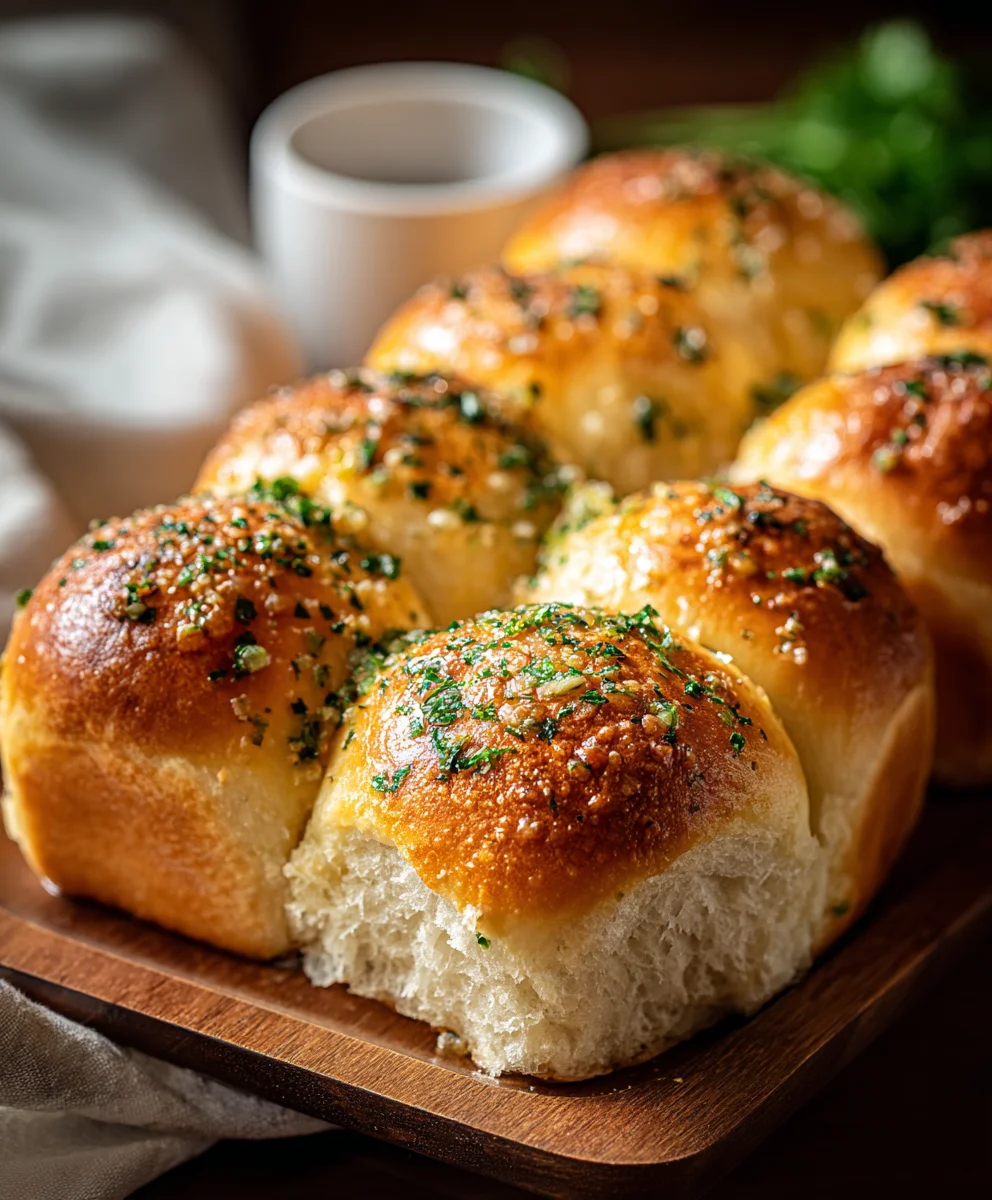 Petits pains au beurre à l'ail fondants – Recette facile