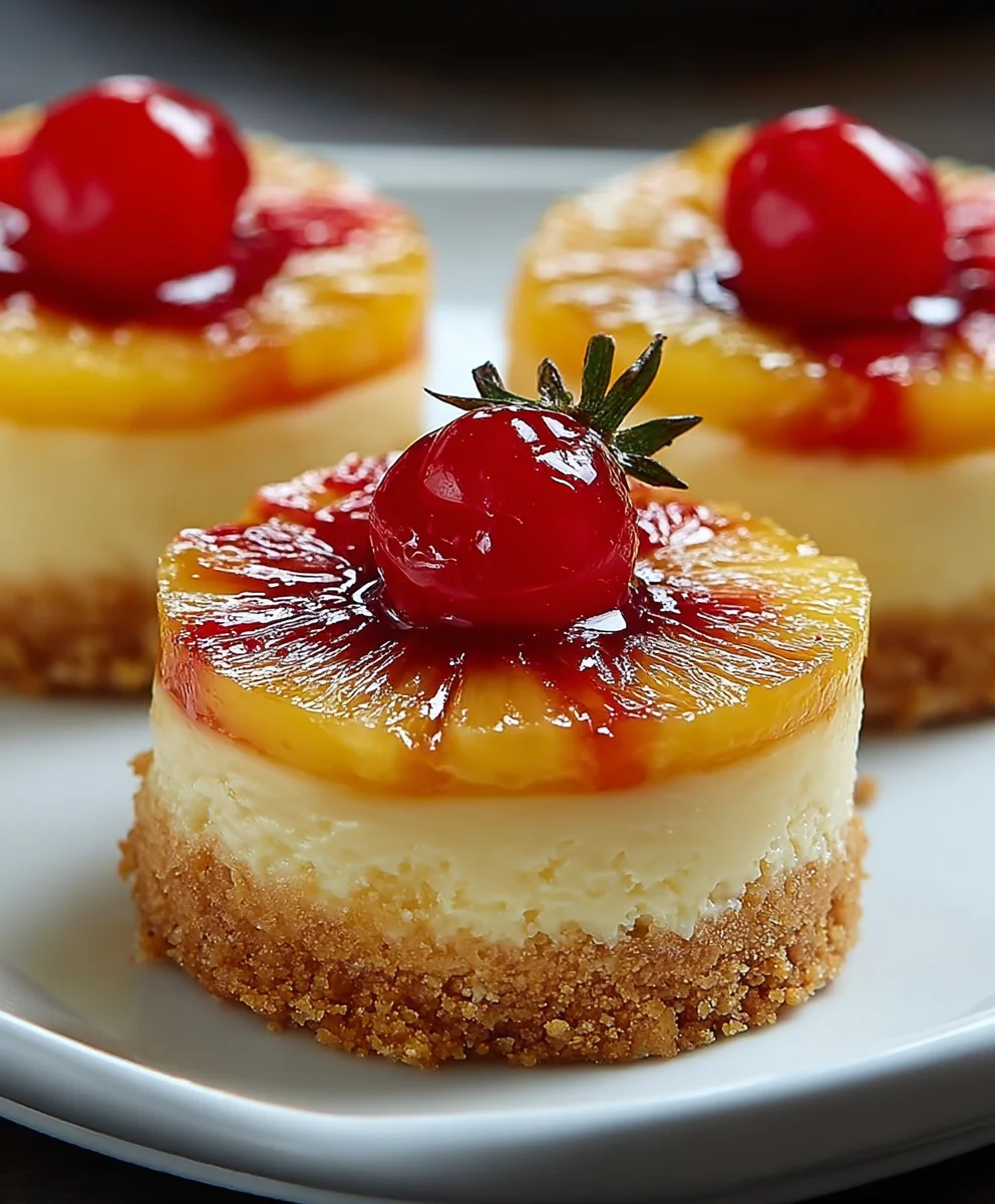 Préparez d'Irrésistibles Mini Cheesecakes Ananas Renversé !