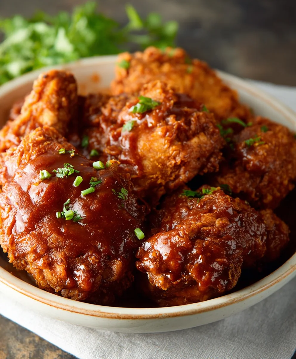 Poulet Frit et Sauce Buffalo Maison