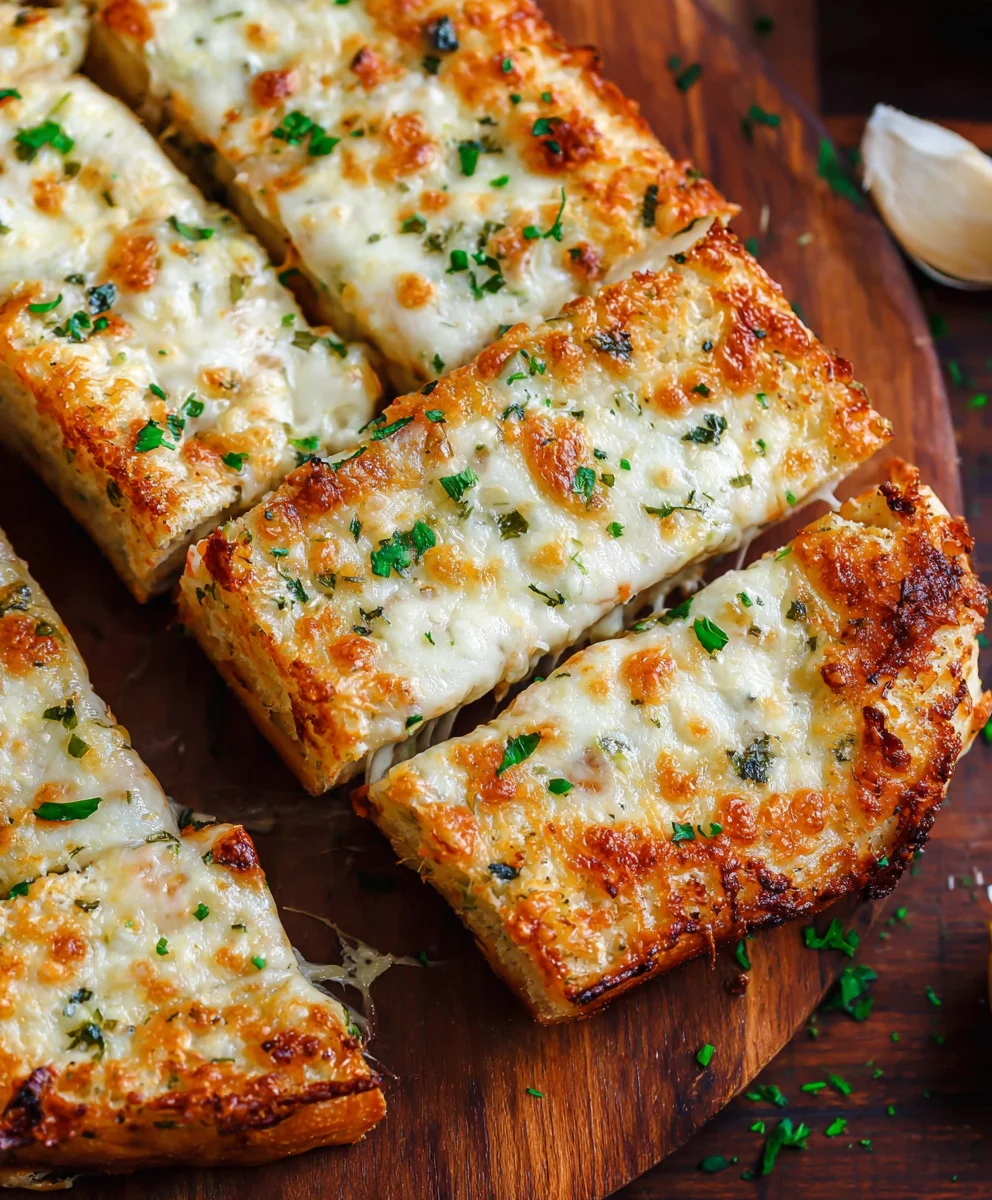 Le Meilleur Pain à l'ail gratiné au fromage – Recette Facile