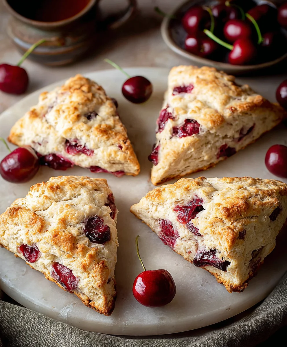 Scones aux Cerises Fraîches : La Recette Idéale pour le Thé