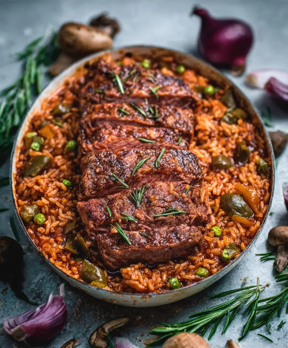 Serbisches Reisfleisch: Bœuf tendre et riz parfumé