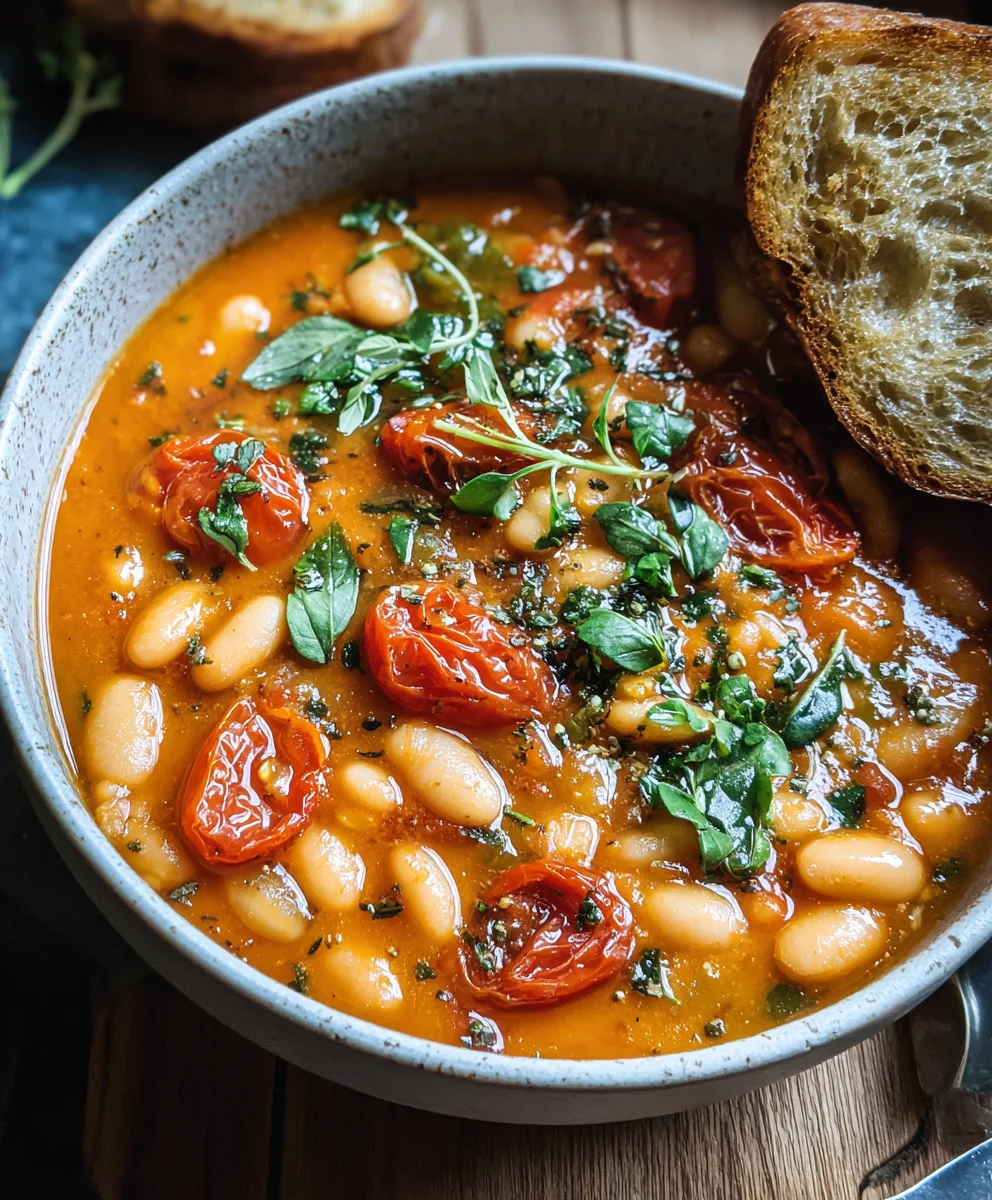 Ragoût Crémeux Tomates & Haricots Blancs: Recette Facile