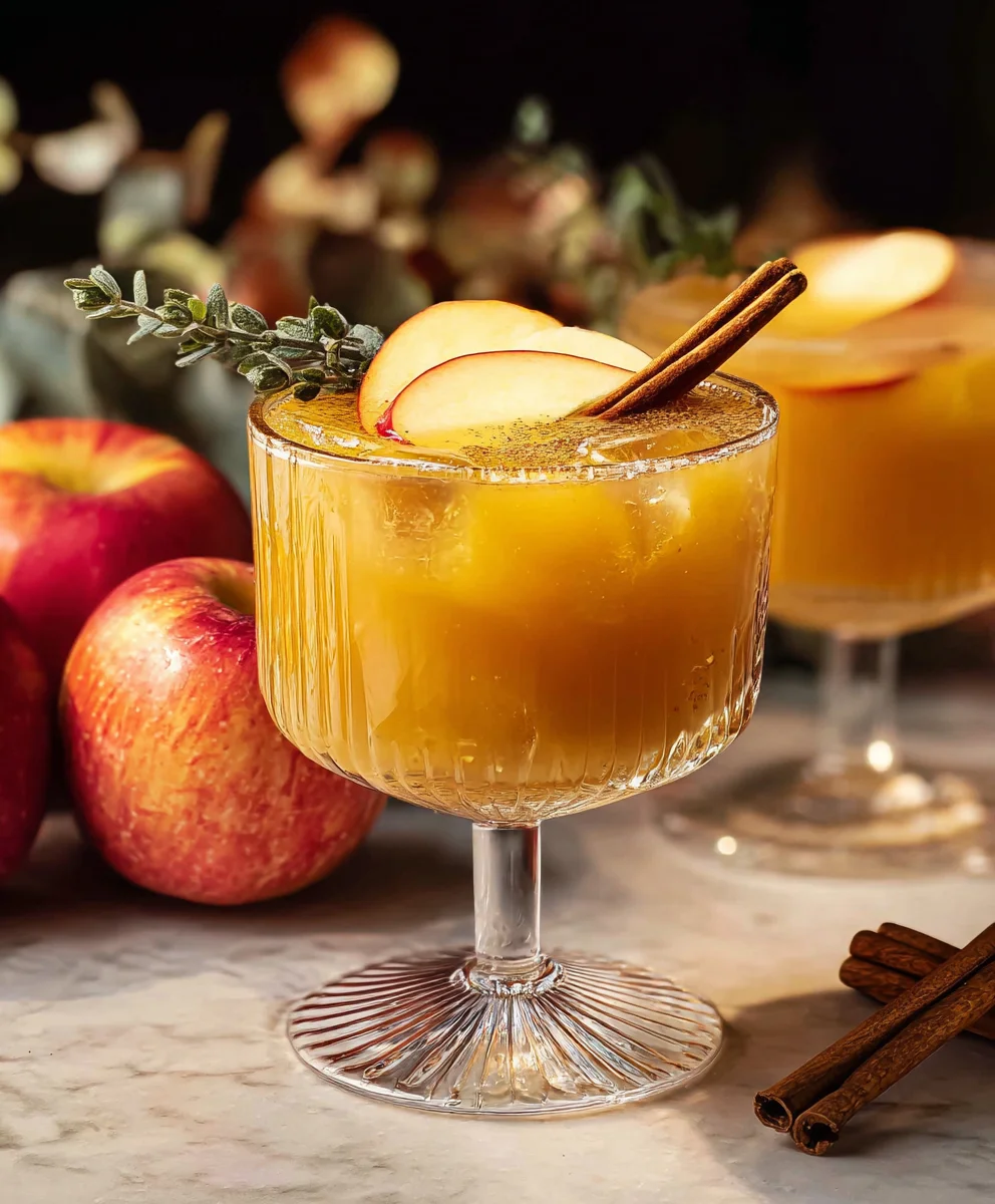 Mocktail Chaleureux au Cidre de Pomme pour Soirées d'Automne