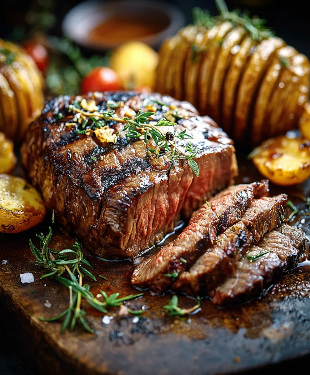 Entrecôtes Grillées & Pommes Hasselback: Le Dîner Parfait
