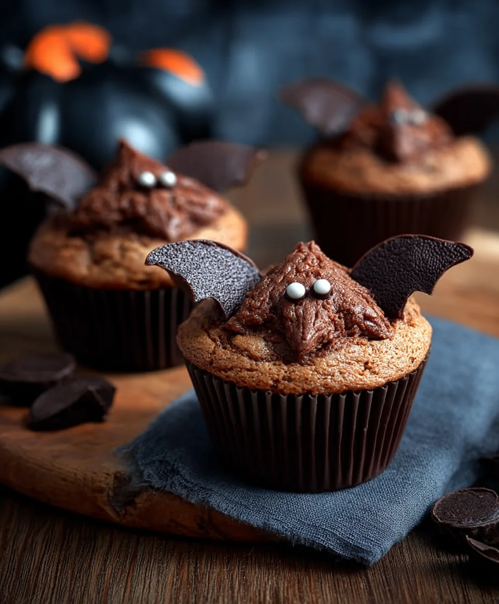 Muffins Pipistrello Halloween Faciles : Recette Macabre