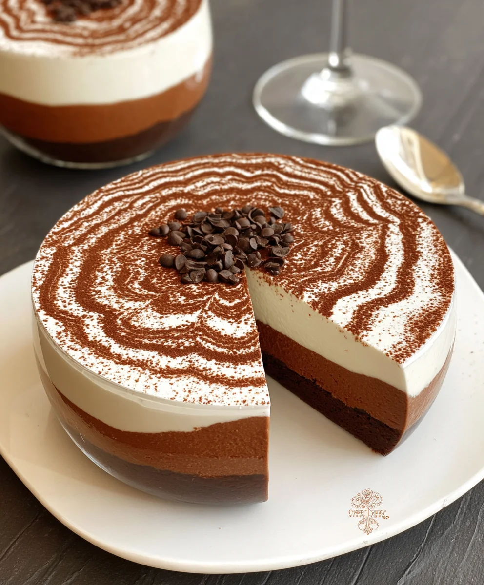 Mousse Zébrée Chocolat Noir & Blanc Facile